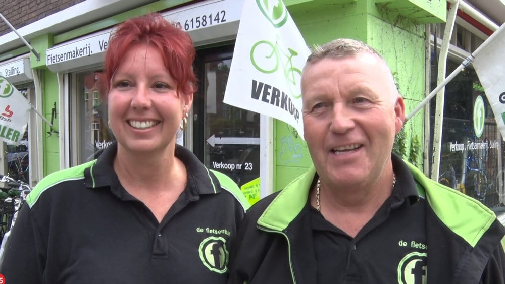 Gislaine en Andre, eigenaren van De Fietstuin