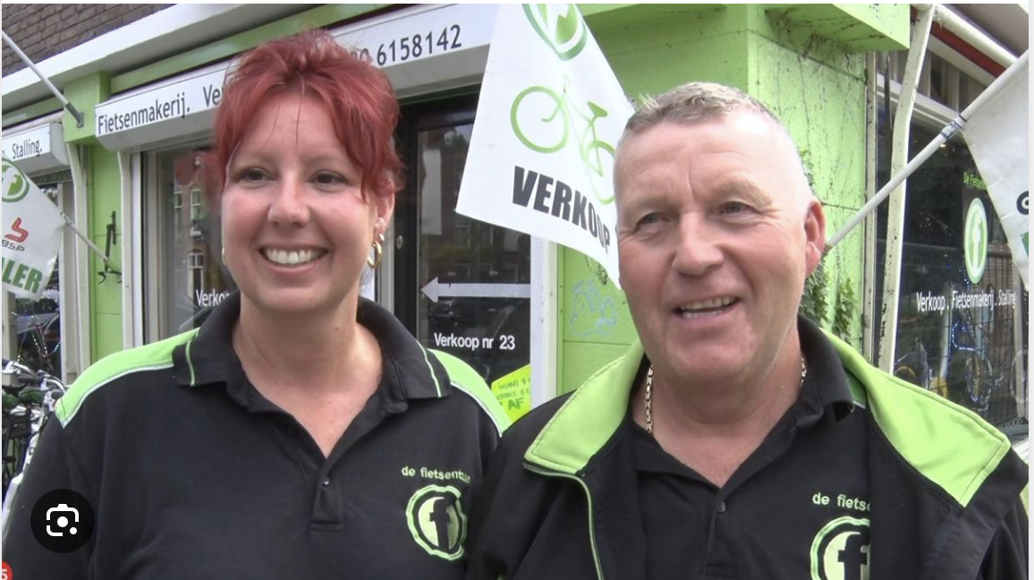 Gislaine en Andre, eigenaren van De Fietstuin